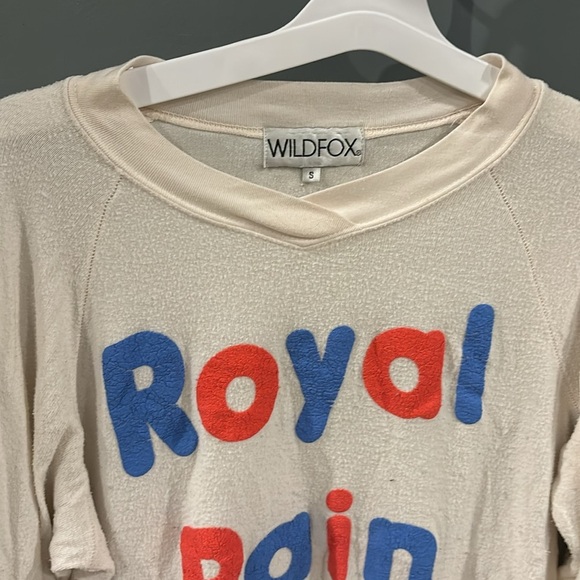 Royal pain wildfox sweater in cream size S - Picture 3 of 4